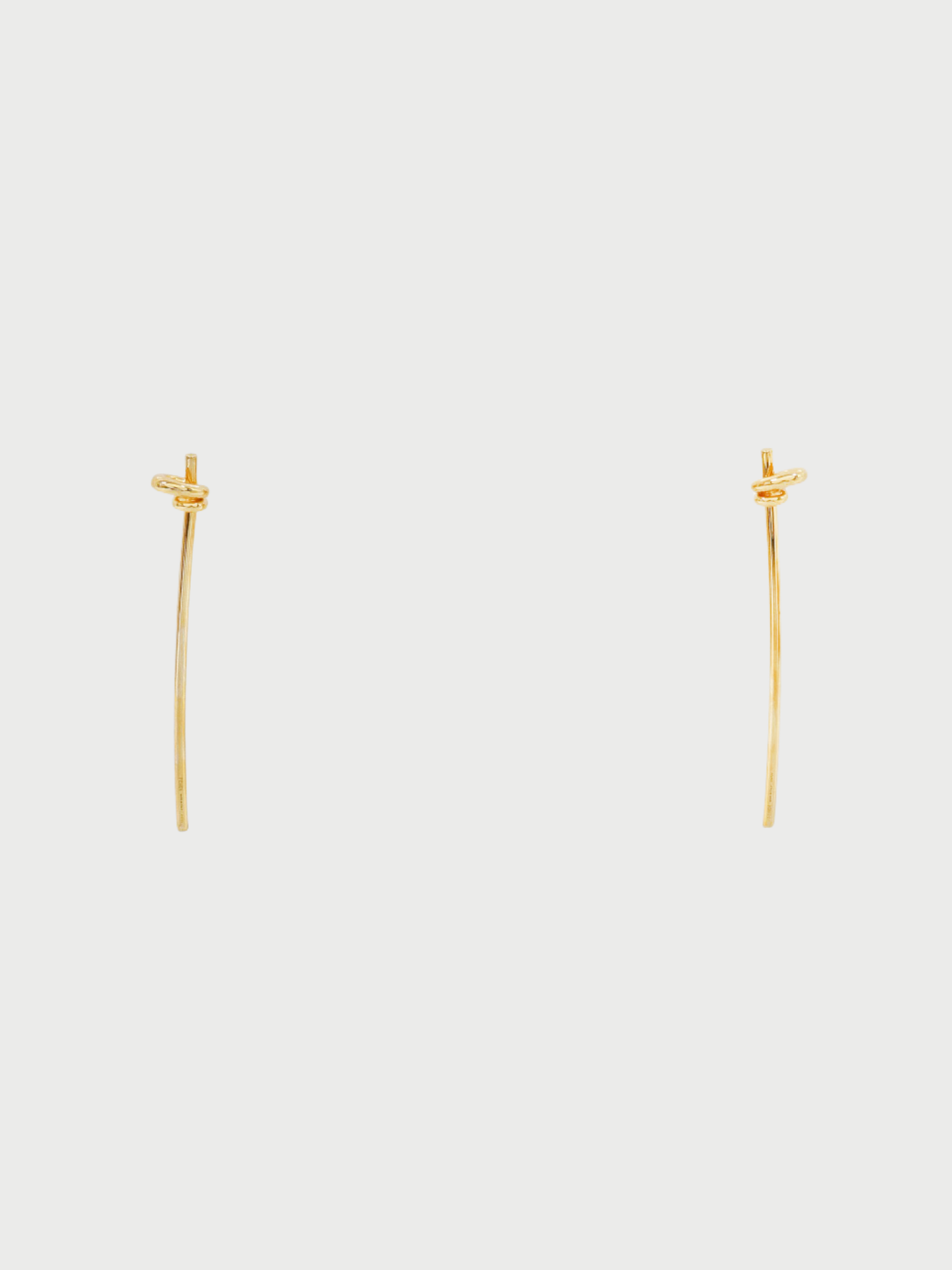 Fendi 2020s Gold Plated Metal Filo Earrings