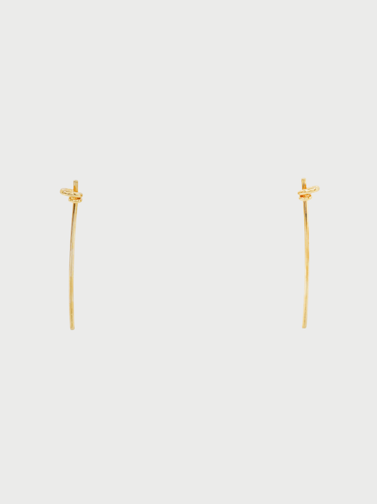 Fendi 2020s Gold Plated Metal Filo Earrings