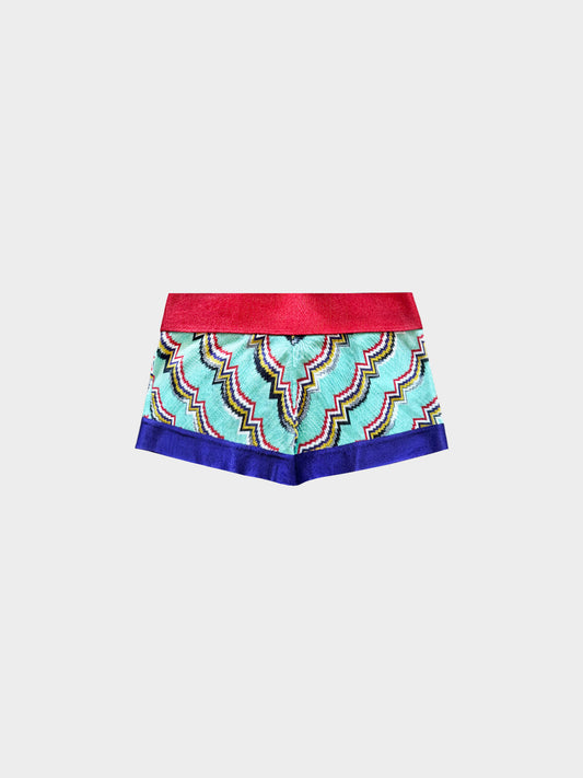 Missoni 2000s Multicolor Striped Knit Shorts