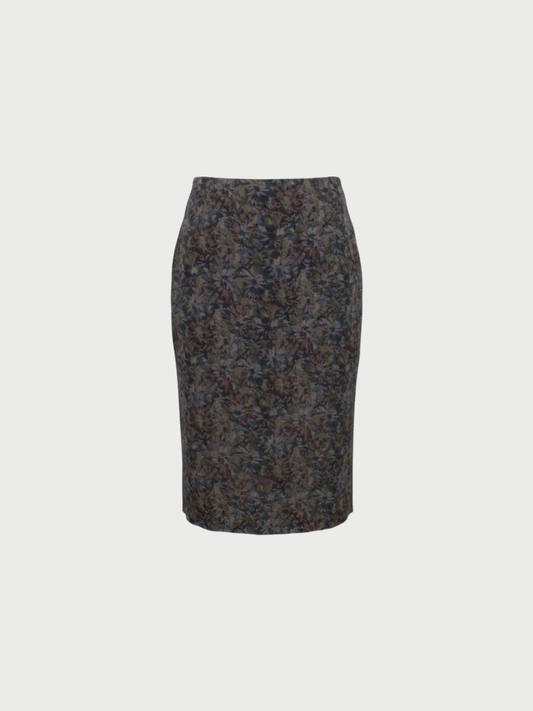Maison Martin Margiela 2002 Gray Purple Green Viscose Skirt