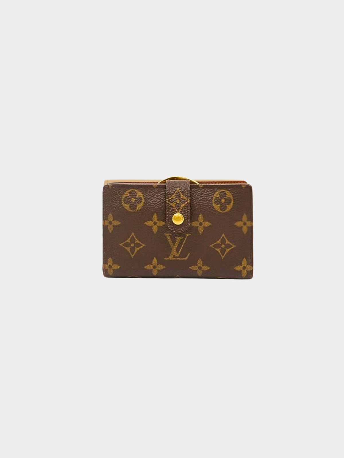 Louis Vuitton 2004 Brown Monogram Porte Monnaie Viennois Wallet