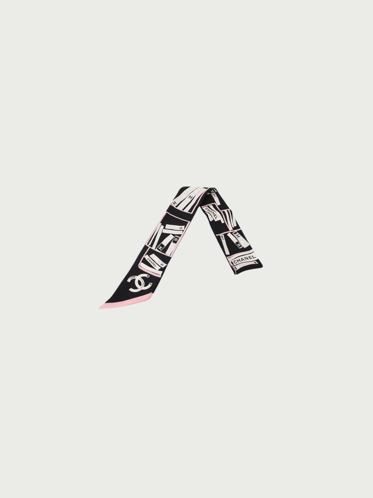 Chanel 2000s Multicolor Silk Icon Scarf