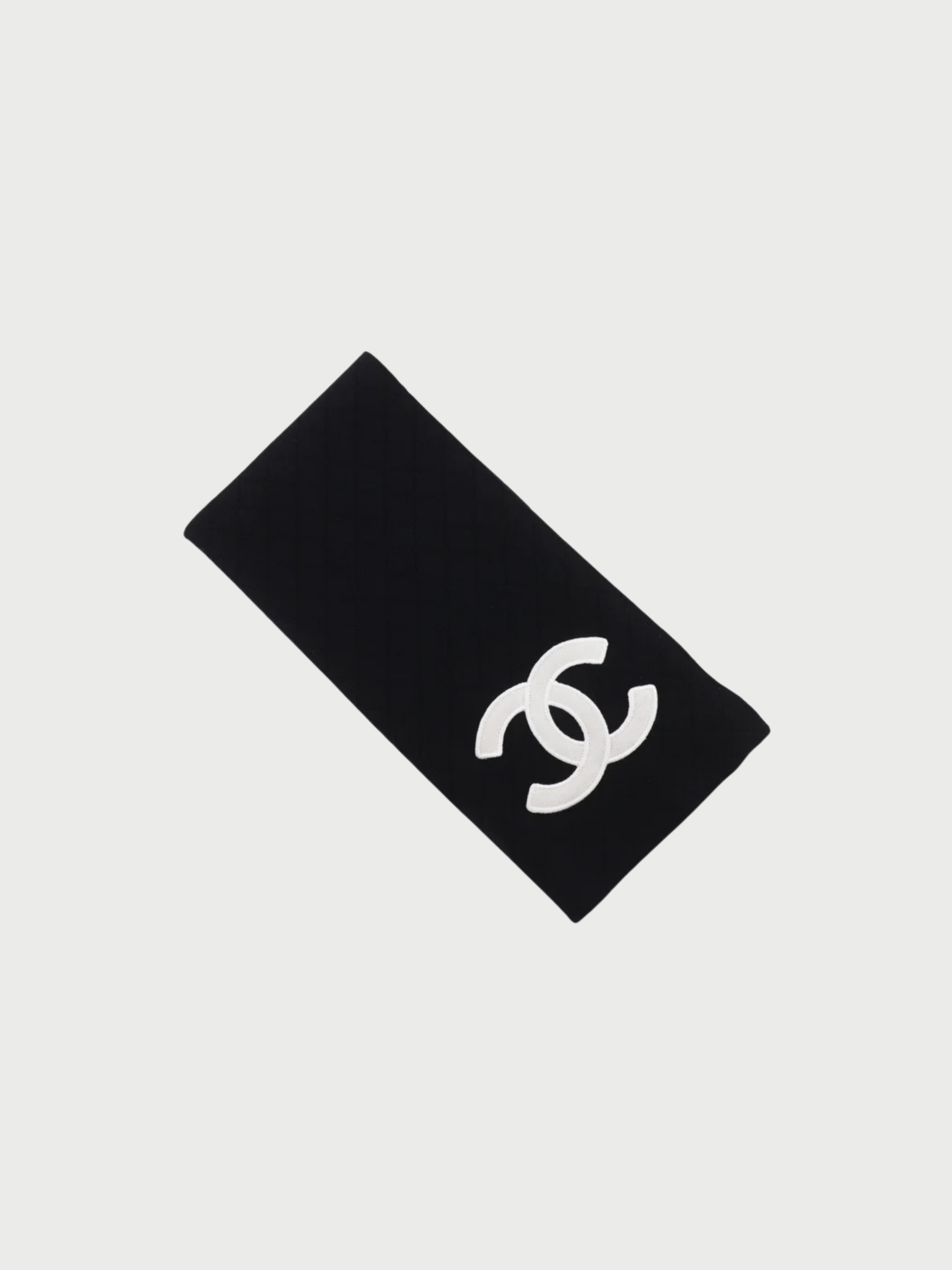 Chanel 2005 Black Wool Cambon Line Scarf