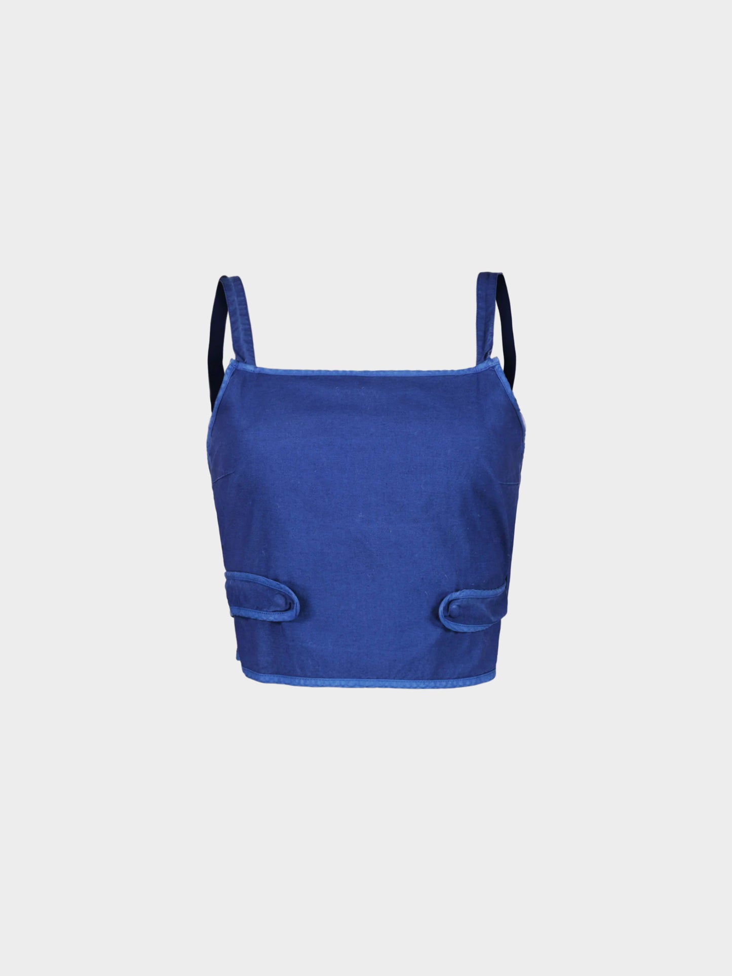 Maison Martin Margiela SS 2004 Navy Blue Backless Top