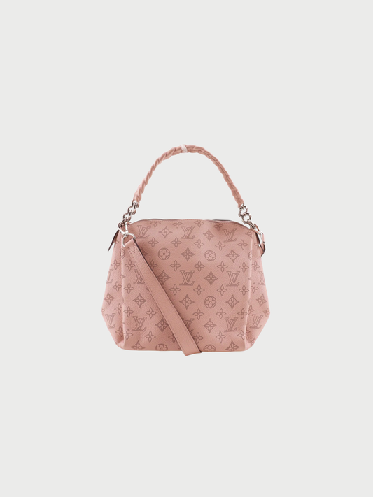 Louis Vuitton 2018 Magnolia Pink Monogram Mahina Babylon Chain BB Shoulder Bag