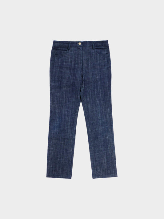 Chanel by Karl Lagerfeld Cruise 2005 Dark Blue Denim Jeans