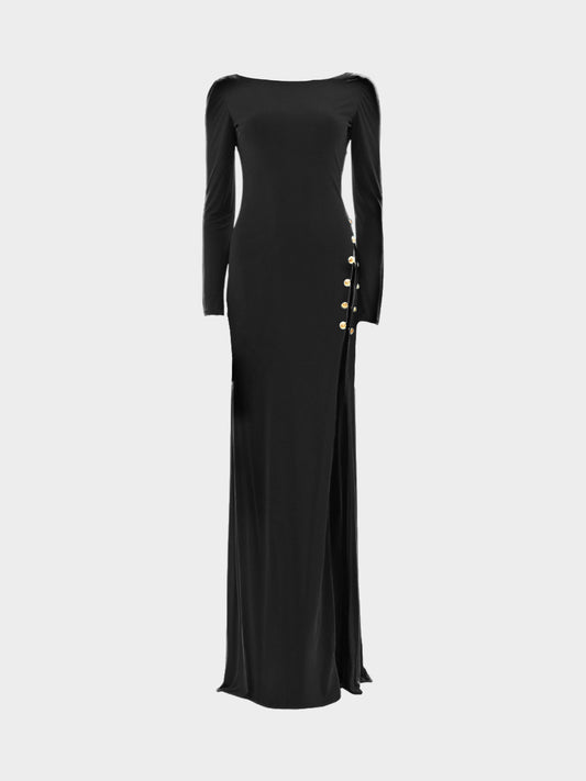 Emilio Pucci Early 2000s Open Back Evening Long Dress