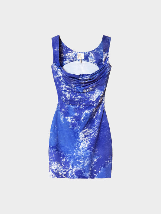 Vivienne Westwood SS 1999 Runway Blue 'La Belle Hélène' Mini Corset Dress