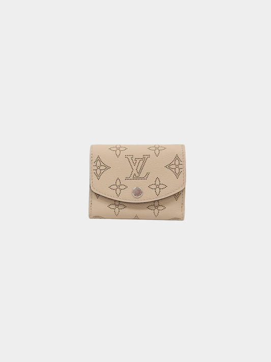 Louis Vuitton 2020s Beige Leather Portefeuille Iris XS Wallet