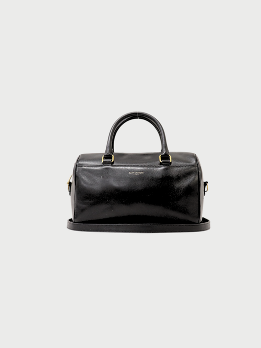 Yves Saint Laurent 2013 Black Leather Baby Duffle Bag