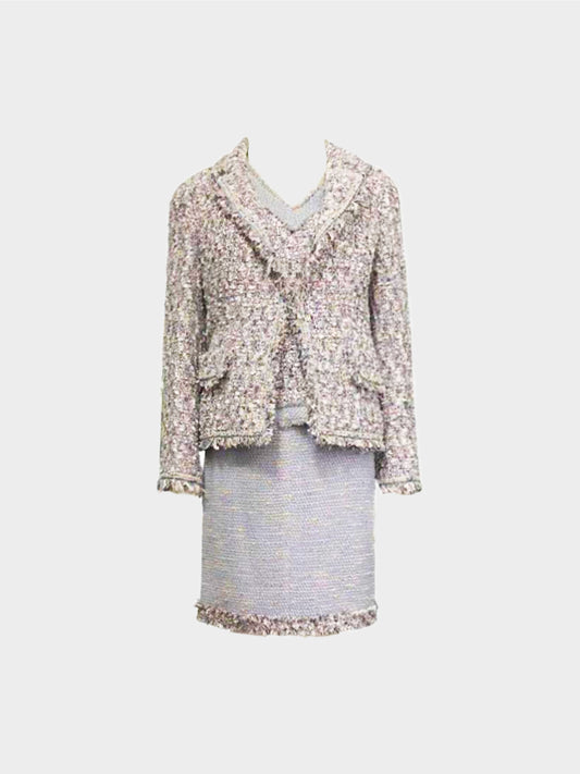 Chanel Fall 2004 Raw-Edge Tweed 3-Piece Set