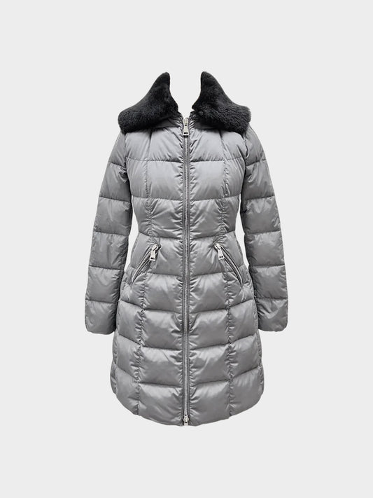 Moncler 2017 Grey Davidia Giubbotto Down Filled Coat