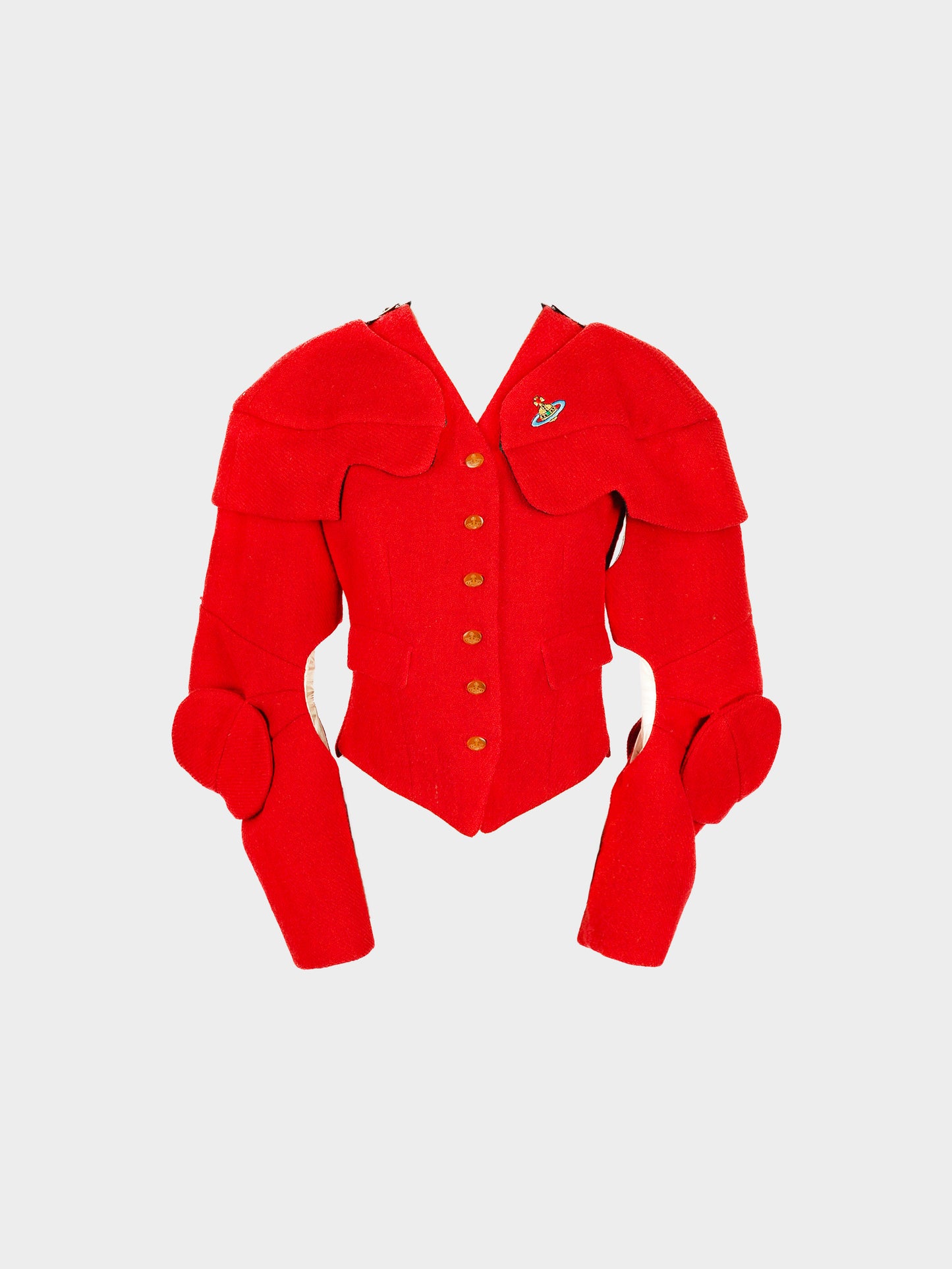 Vivienne Westwood FW 1988 Rare ‘Time Machine’ Red Wool Jacket