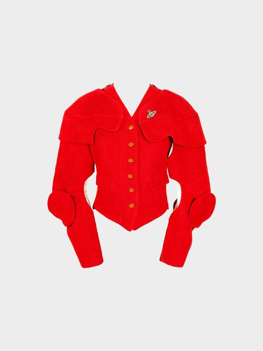 Vivienne Westwood FW 1988 Rare ‘Time Machine’ Red Wool Jacket