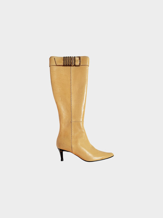 Bottega Veneta 2010s Beige Leather Boots