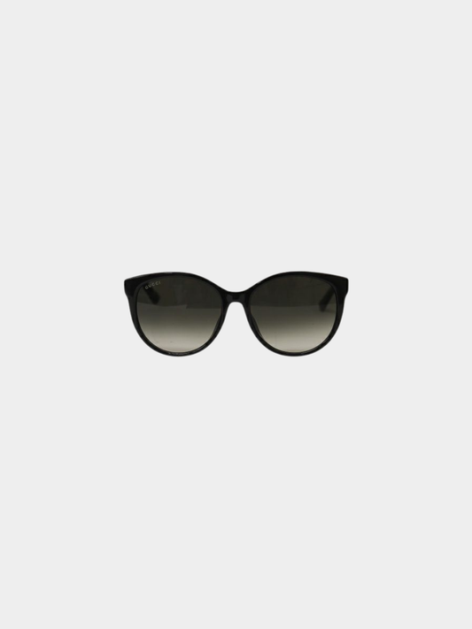 Gucci 2000s Black Logo Sunglasses