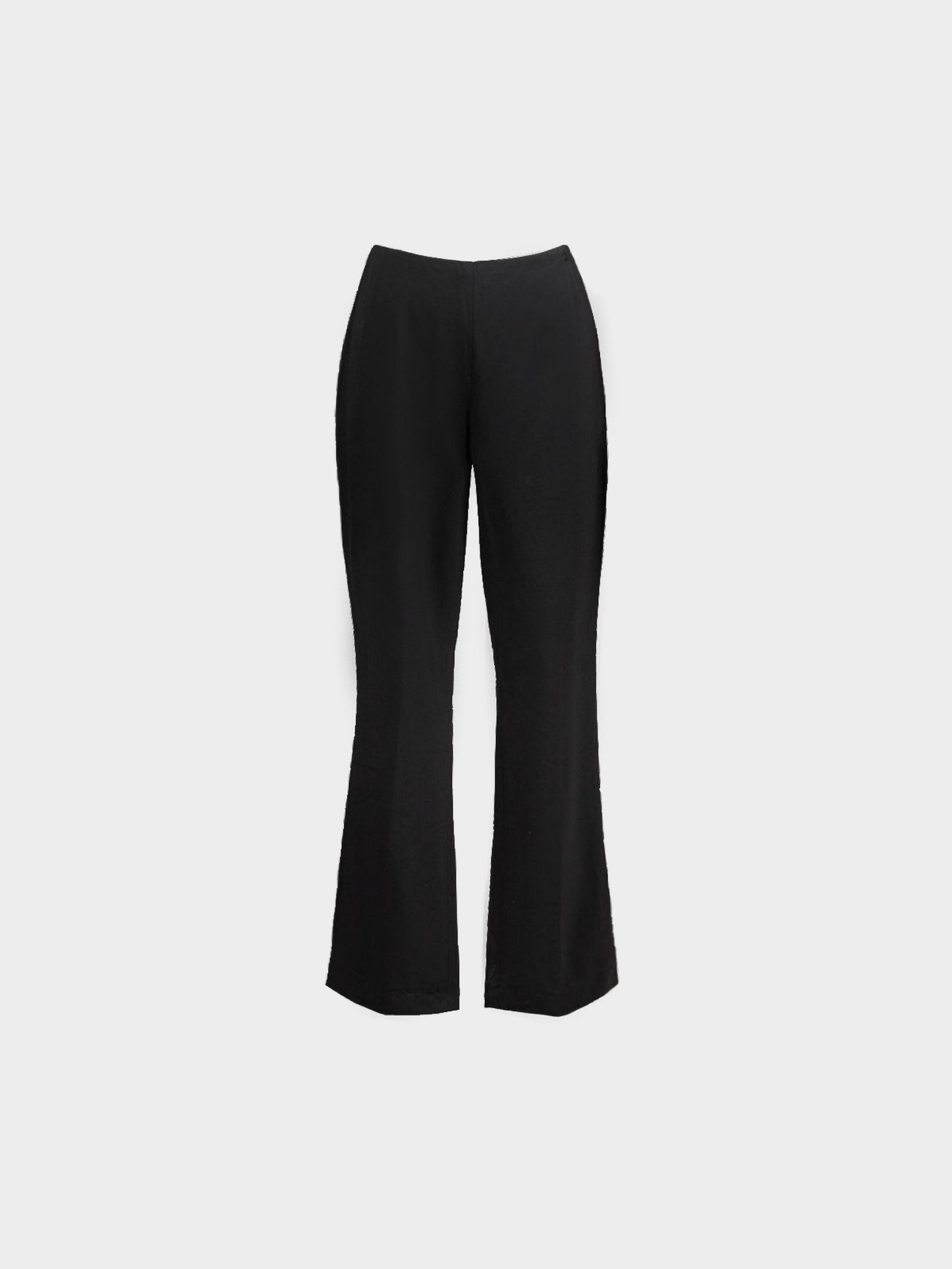 Chanel 2001 Black Escorial Wool Pants