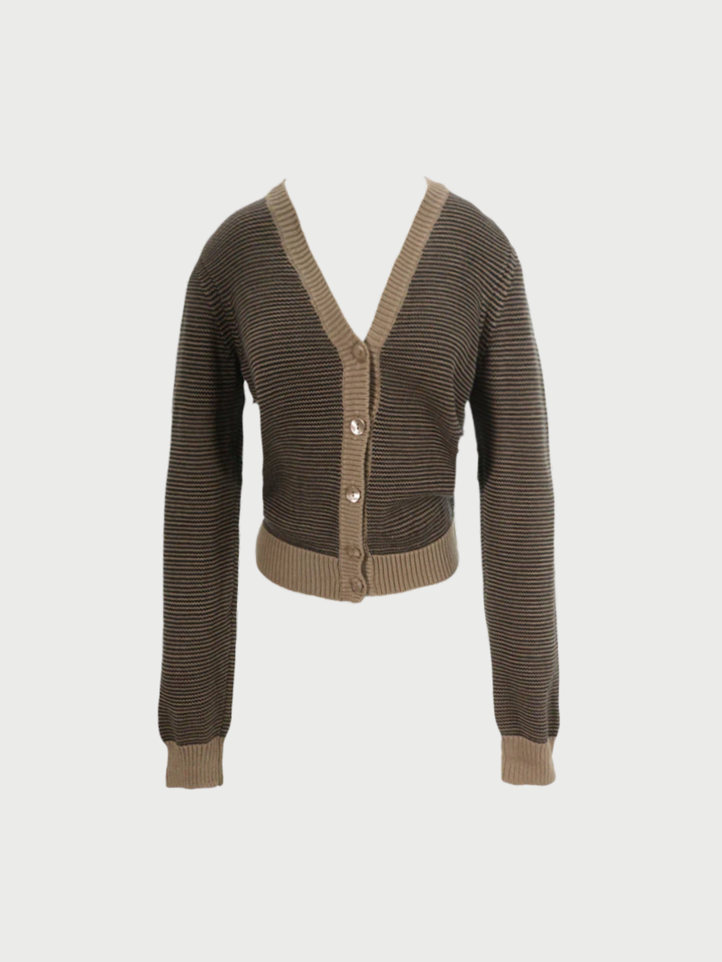 Maison Martin Margiela SS 1999 Gray Beige Cotton Modal Top