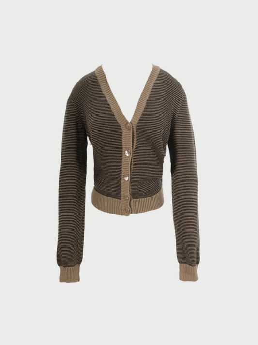 Maison Martin Margiela SS 1999 Gray Beige Cotton Modal Top