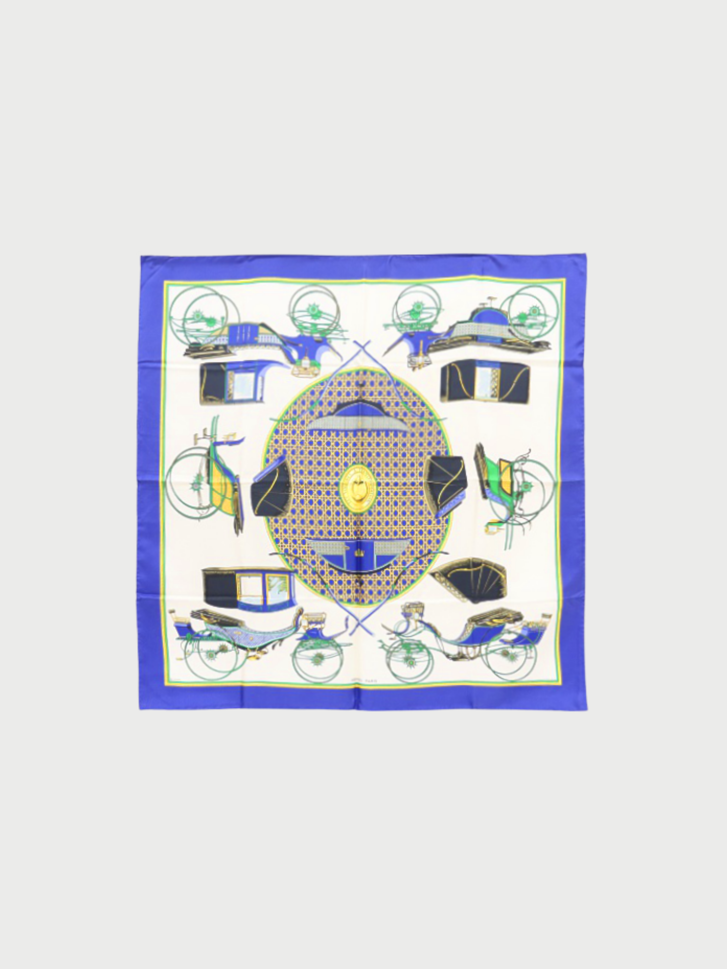 Hermès 2000s Multicolor Silk Carré 90 Scarf