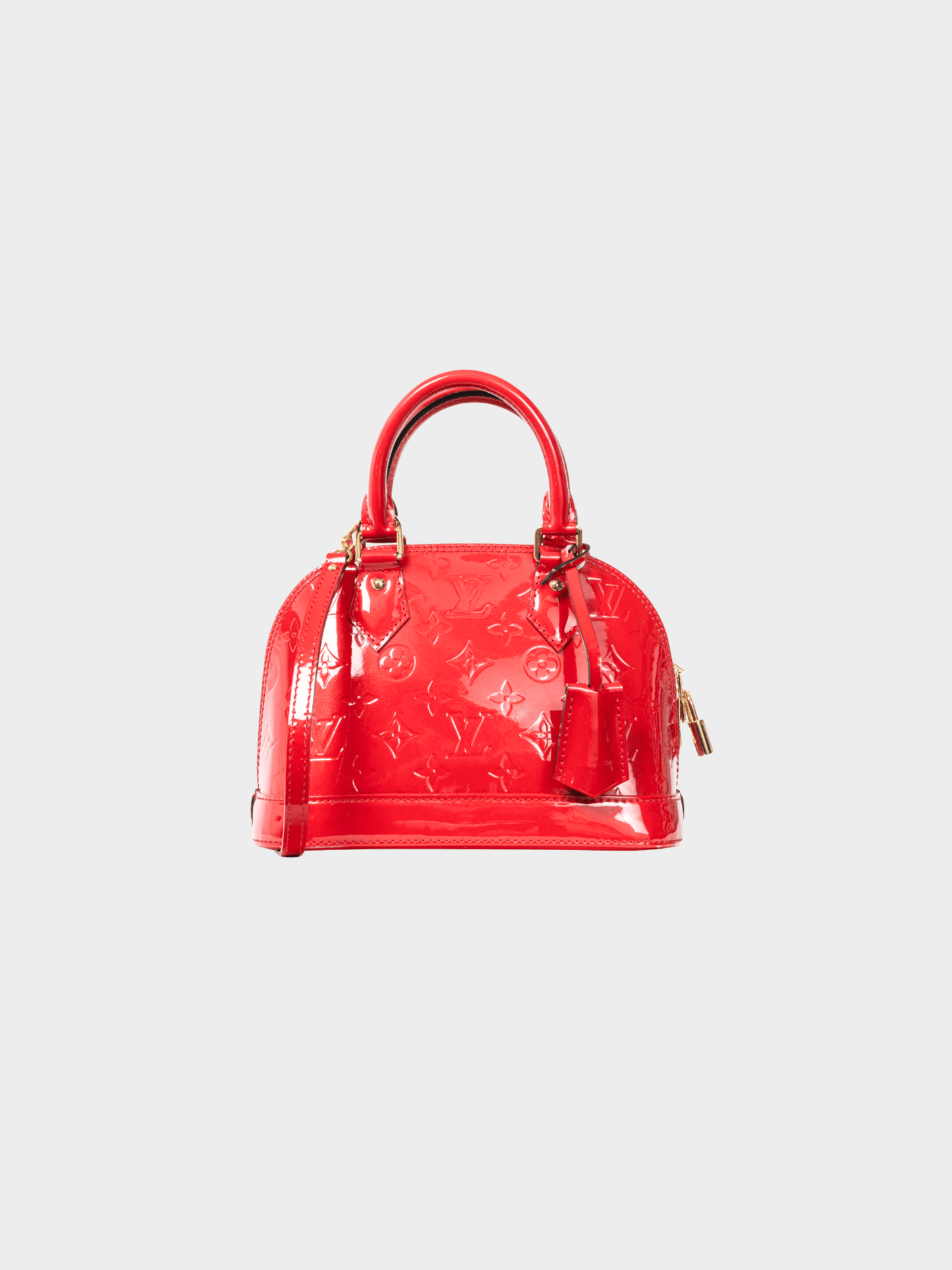 Louis Vuitton 2014 Alma BB Cerise Monogram Vernis Tote