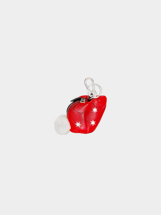 Loewe FW 2019-2020 Red Leather Bunny Charm
