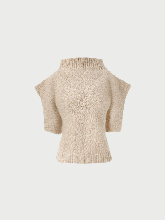 Maison Martin Margiela 2001 Fall Winter Beige Wool Blend Top