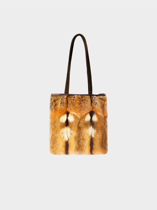 Prada FW 1999 Fox Fur Tote Bag