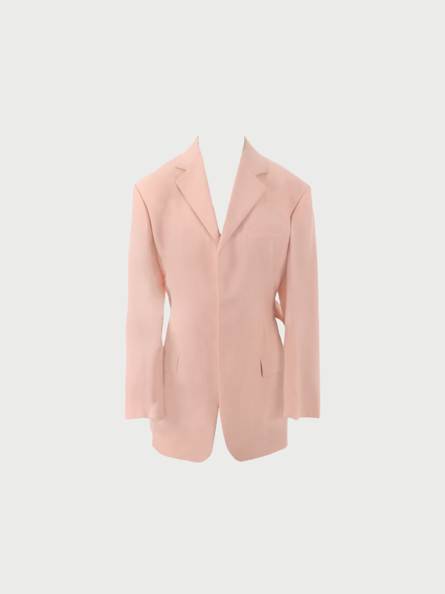 Celine by Phoebe Philo SS 2018 Light Pink Wool Coat
