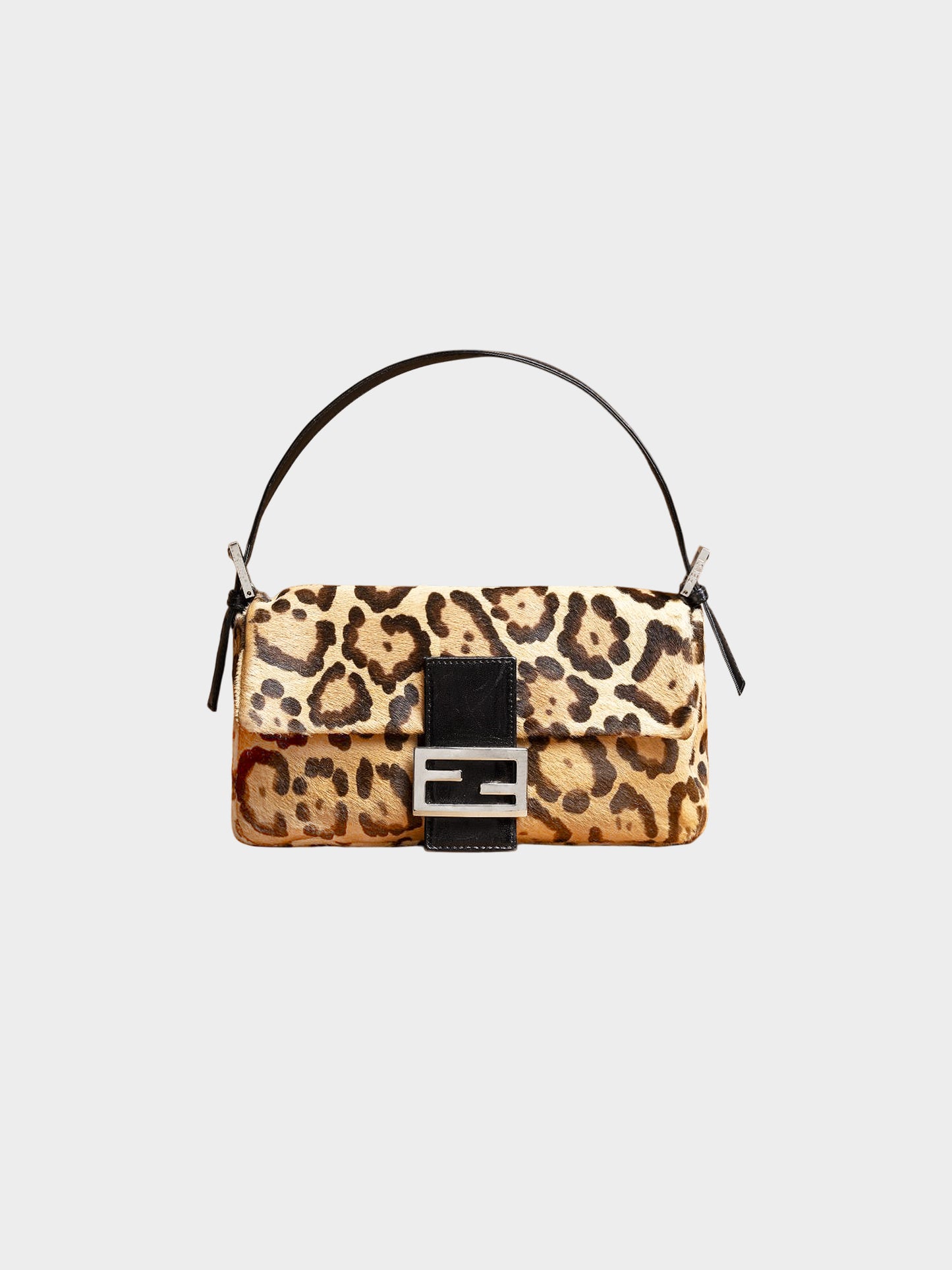 Fendi 2010 Limited Edition  Leopard Print Pony Hair Baguette