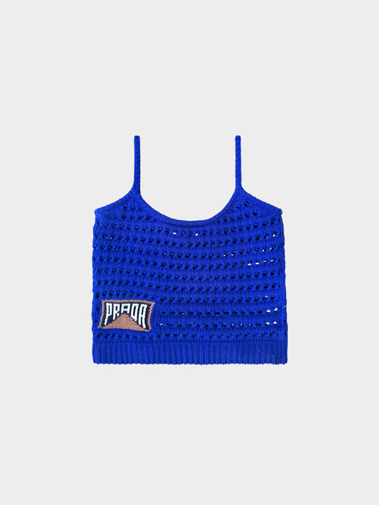 Prada 2018 Blue Knitted Tank Top