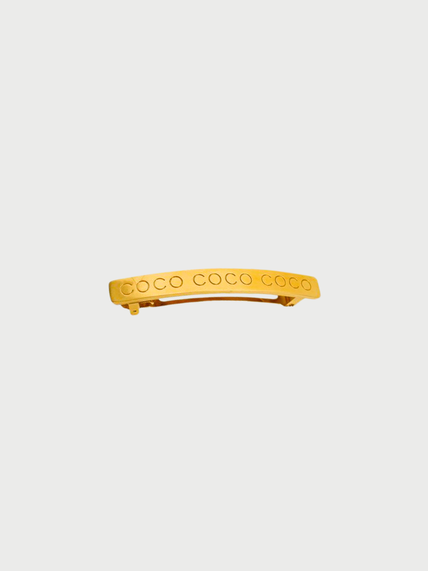 Chanel 2000s Gold COCO Barrette