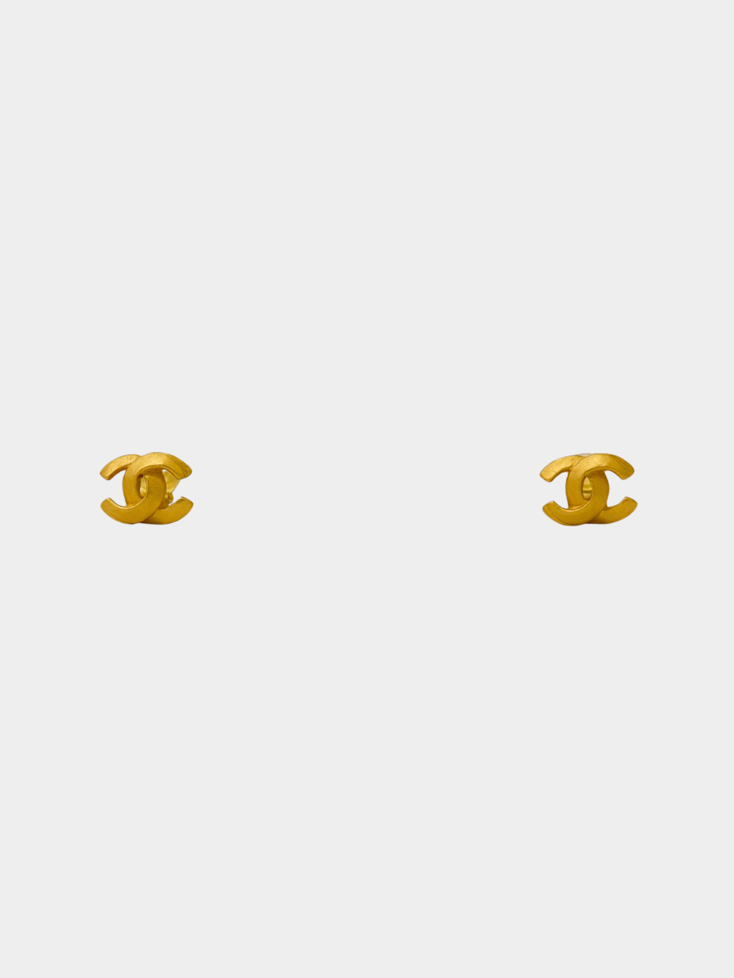 Chanel 2000s Gold COCO Clip-On Earrings