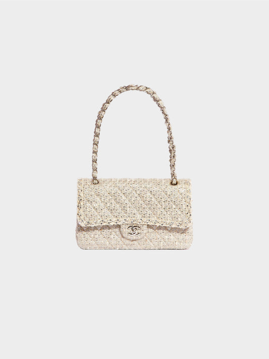 Chanel Couture SS 2014 Beige Fantasy Tweed Flap Bag