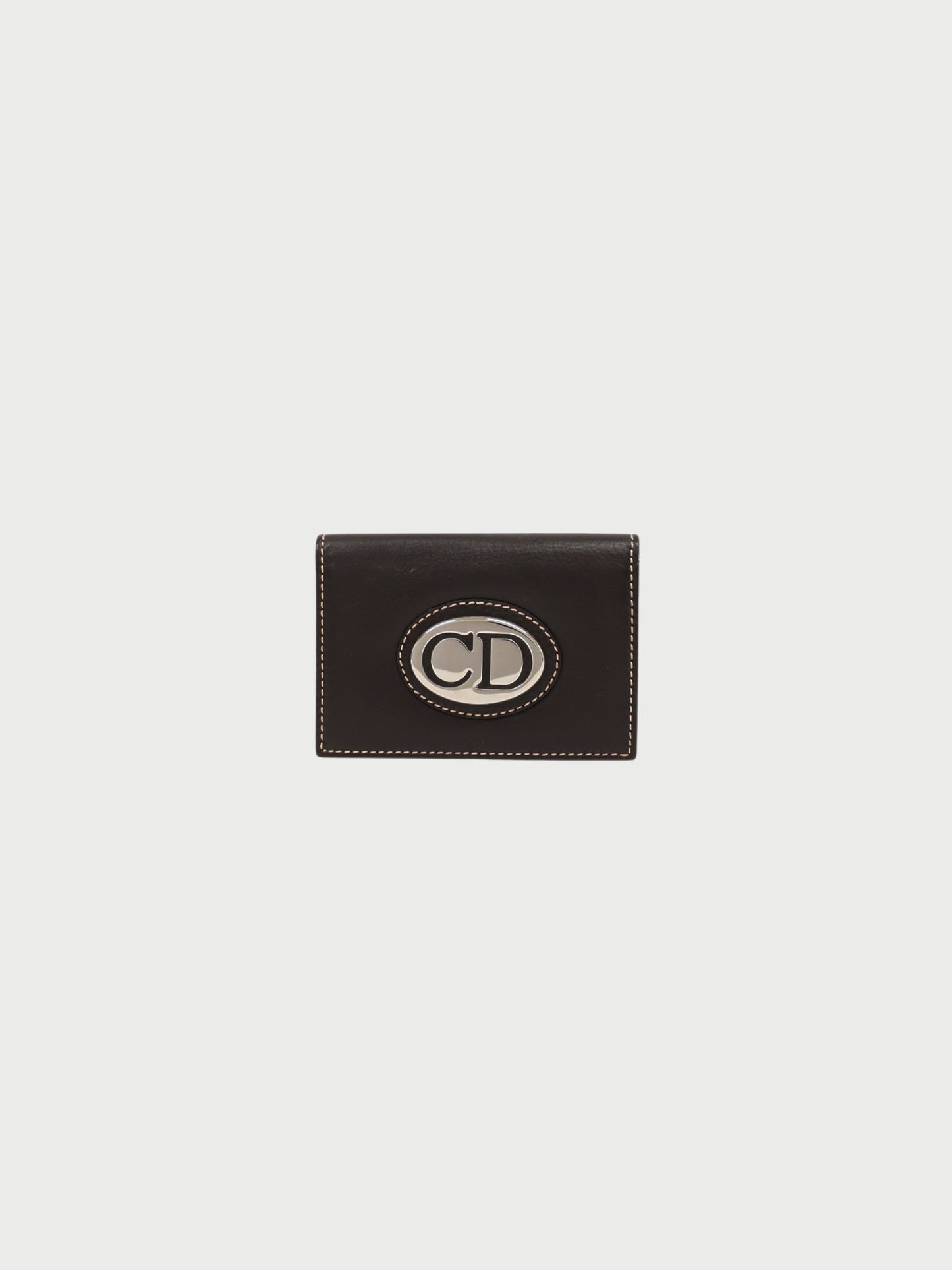 Christian Dior 2000s Black Leather CD Card Case