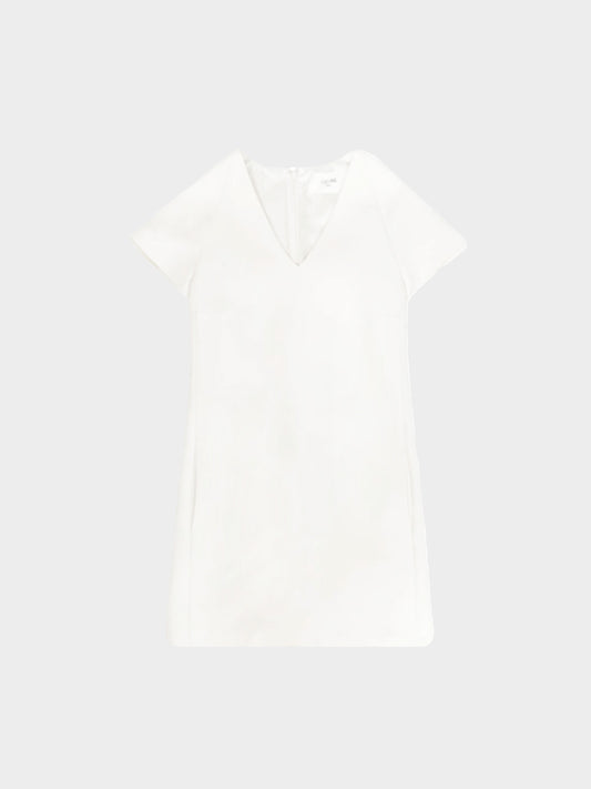 Celine 2020s Ivory Wool and Silk A-line Dress
