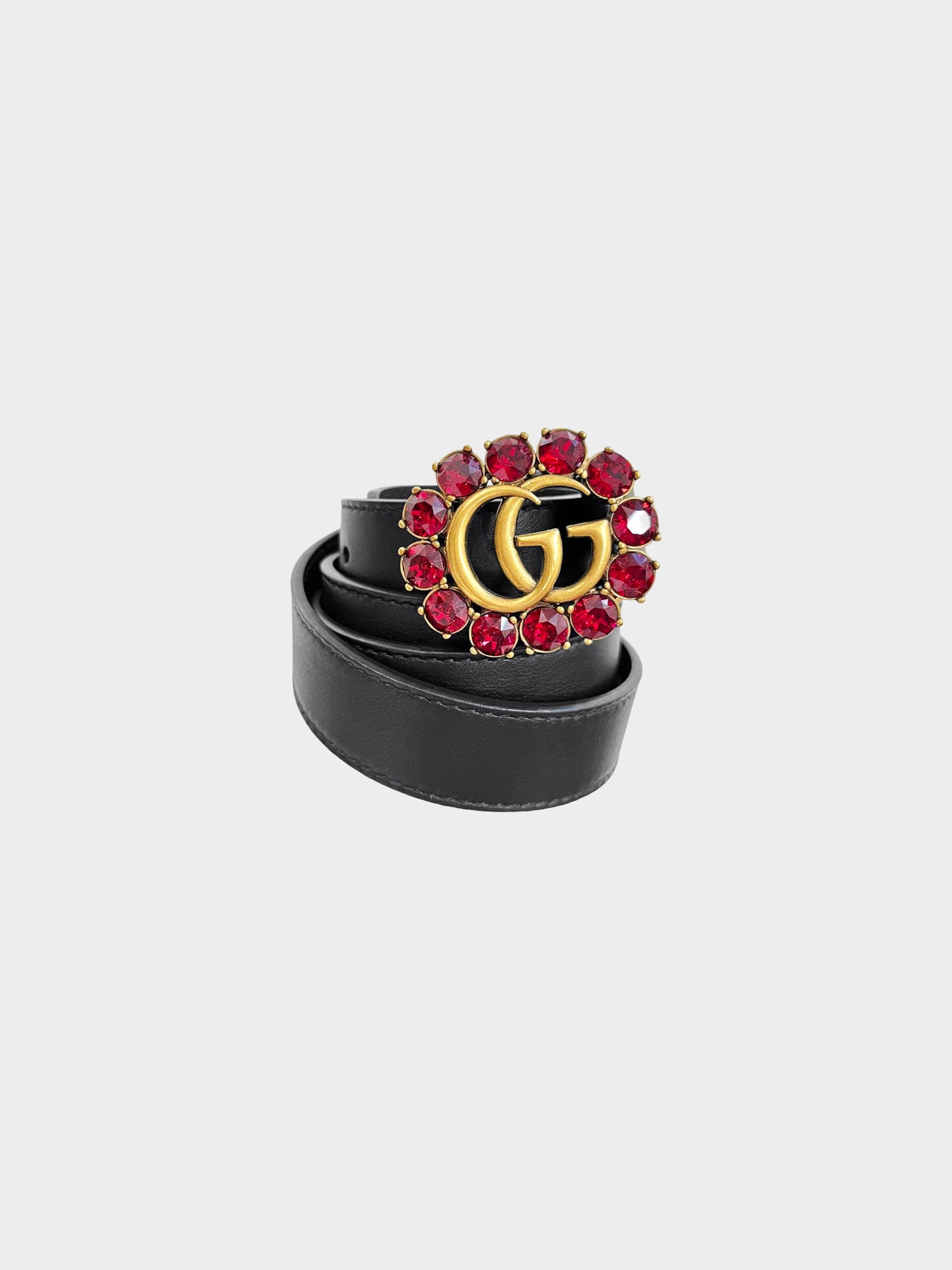 Gucci 2017 Black Marmont Leather Belt