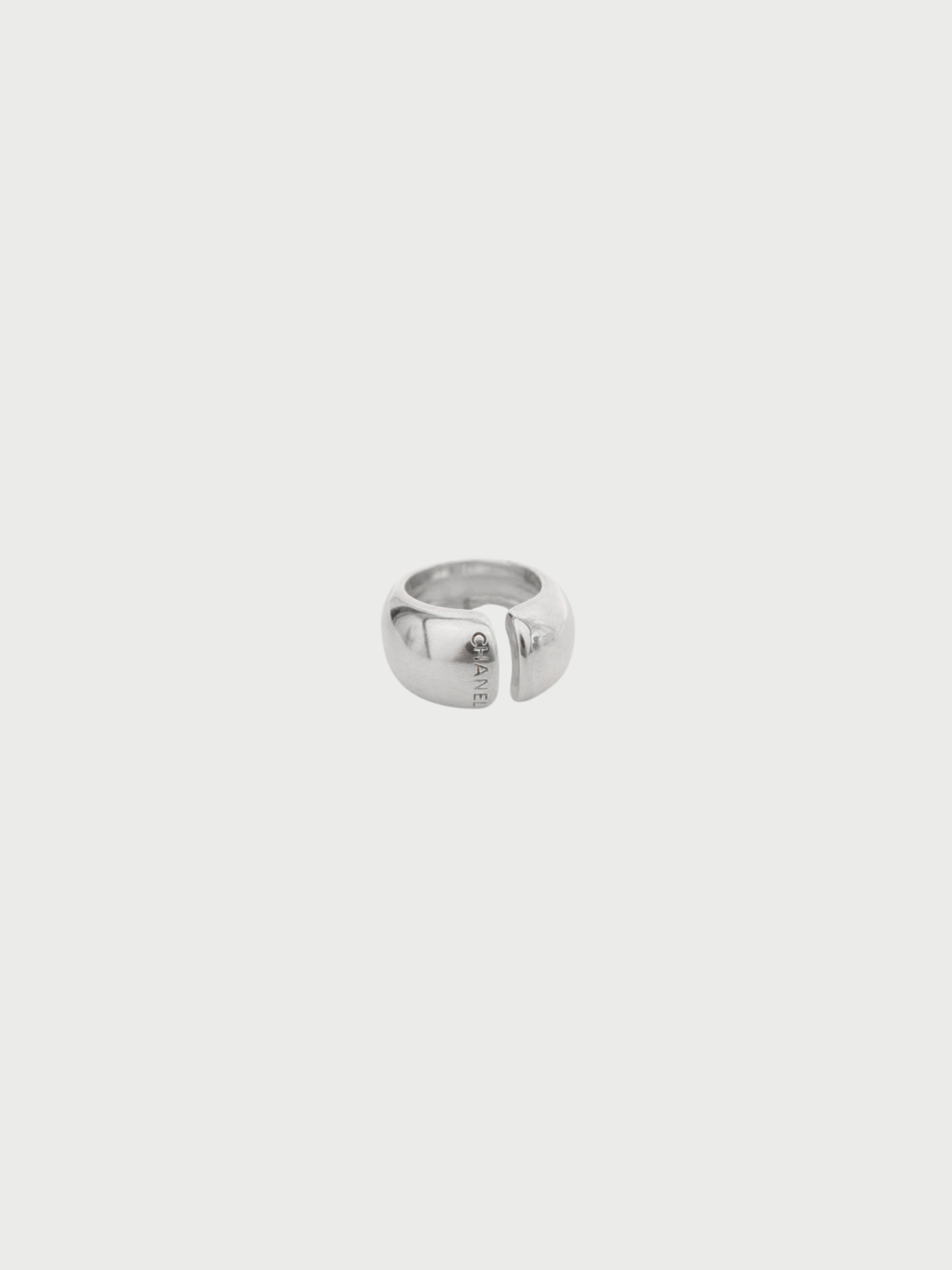 Chanel 2000s Silver 925 Logo Ring