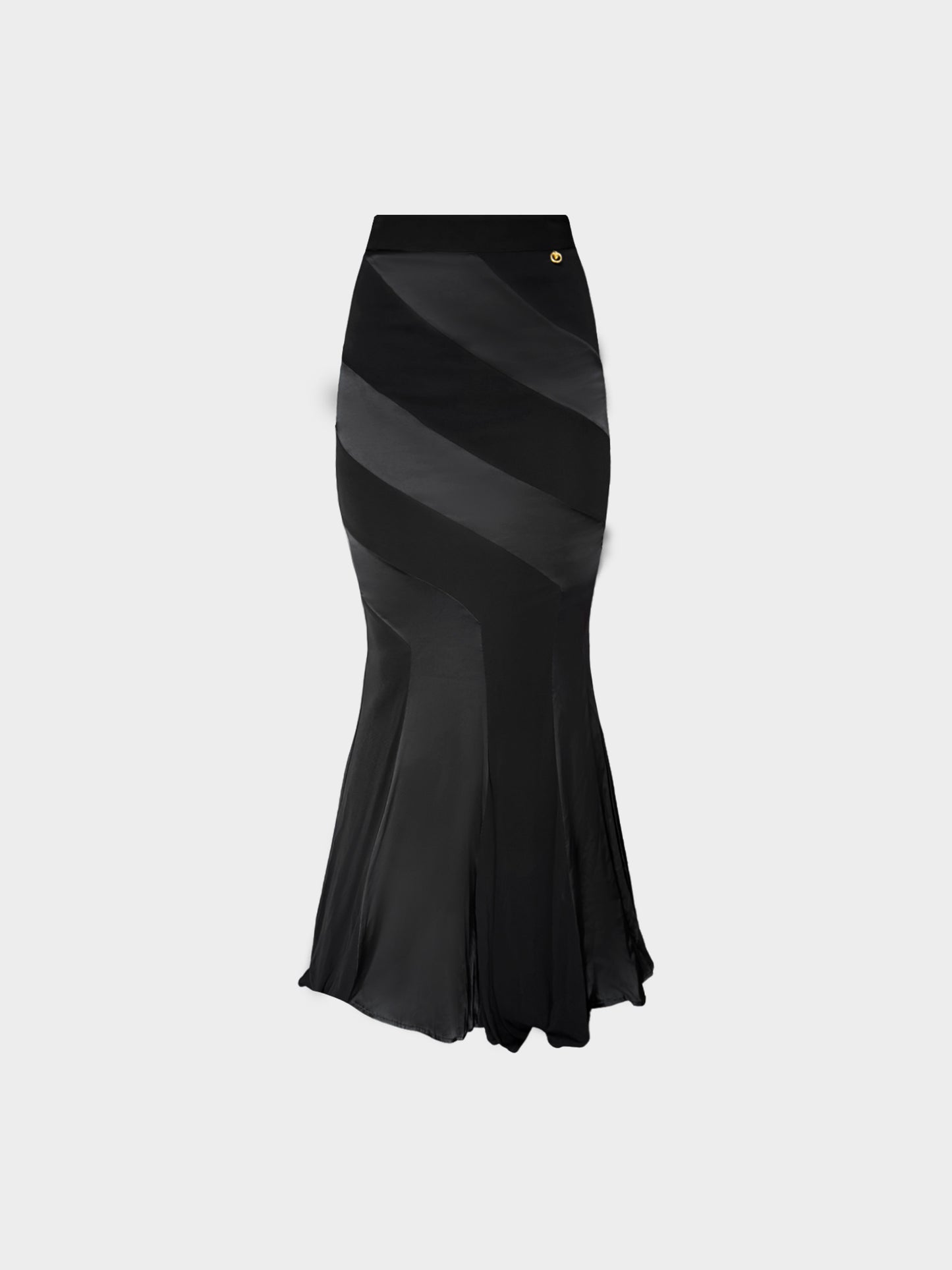 Roberto Cavalli FW 2014 Black Mermaid Maxi Skirt