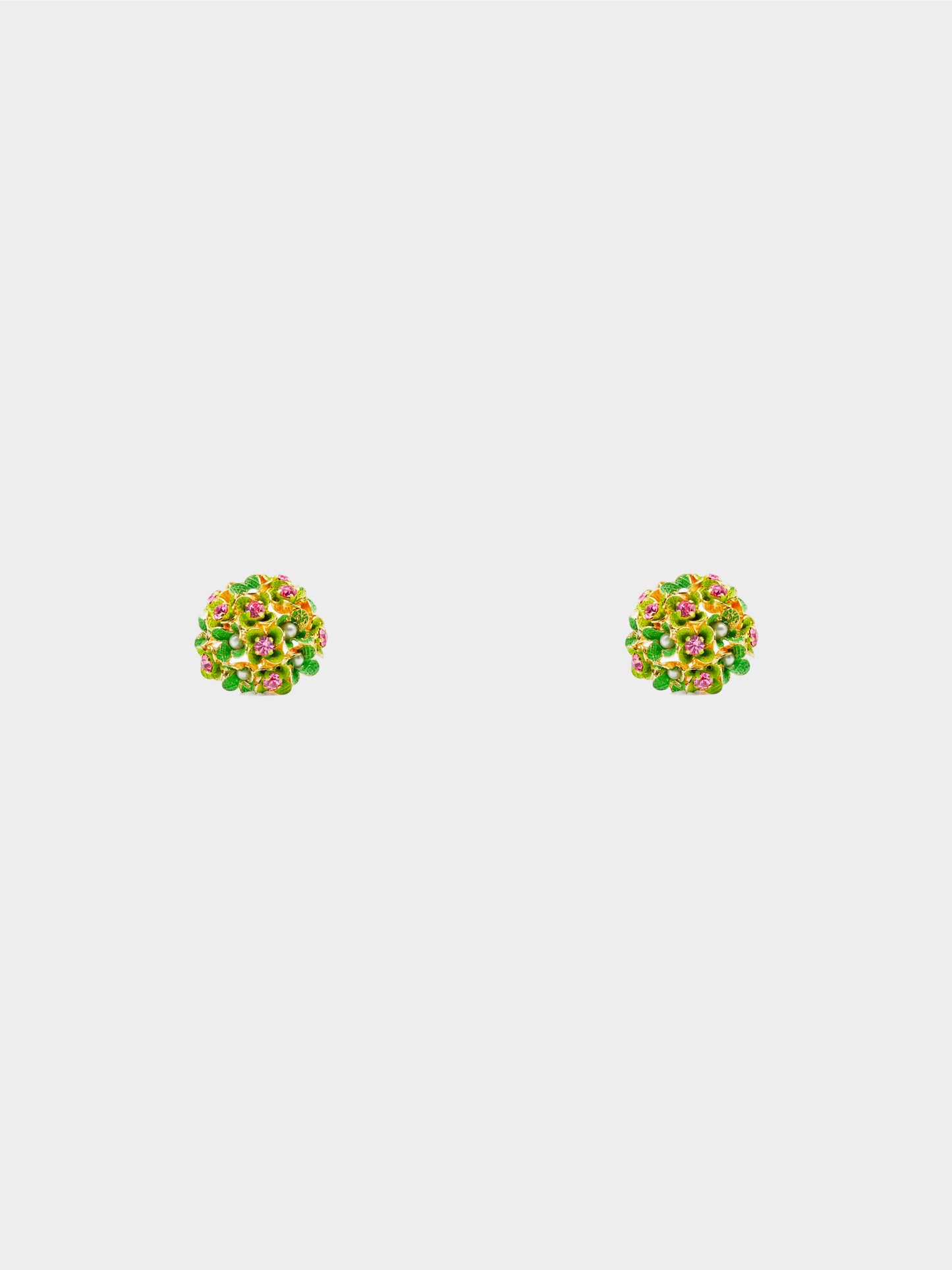 Christian Dior 1967 Vintage Floral Clip-On Earrings