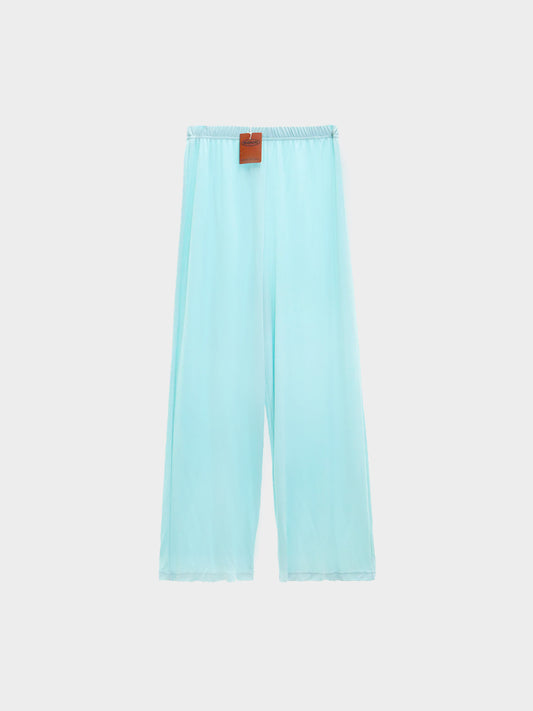 Missoni 1990s Light Blue Wide Leg Pants