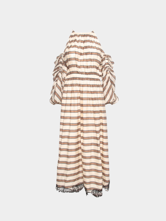 Fendi 2000s Beige Cocktail Dress