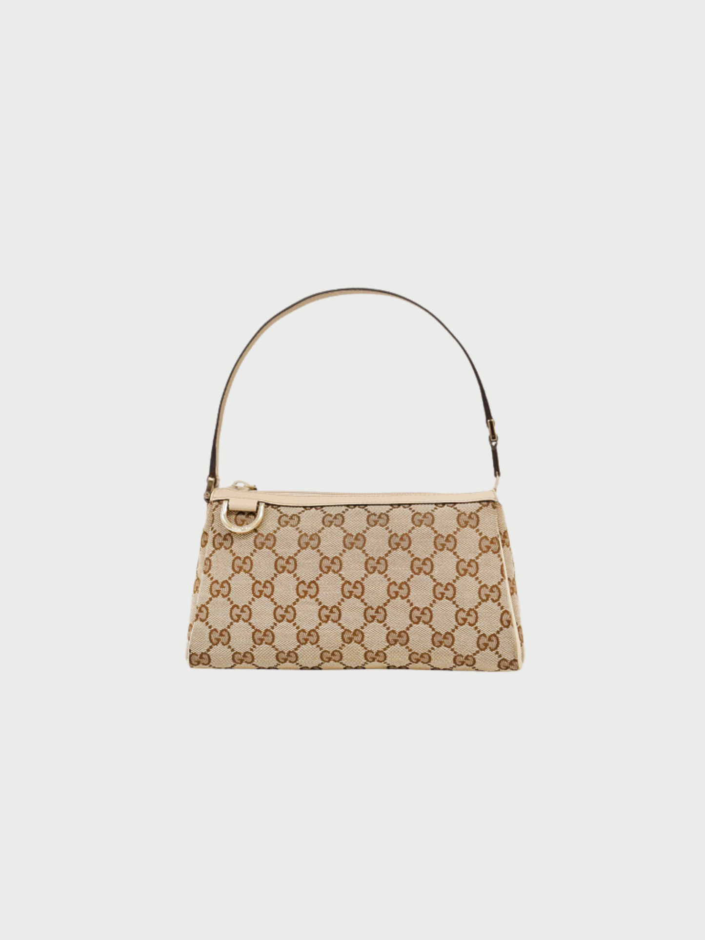 Gucci 2000s Beige GG Canvas Abbey One-Shoulder Bag