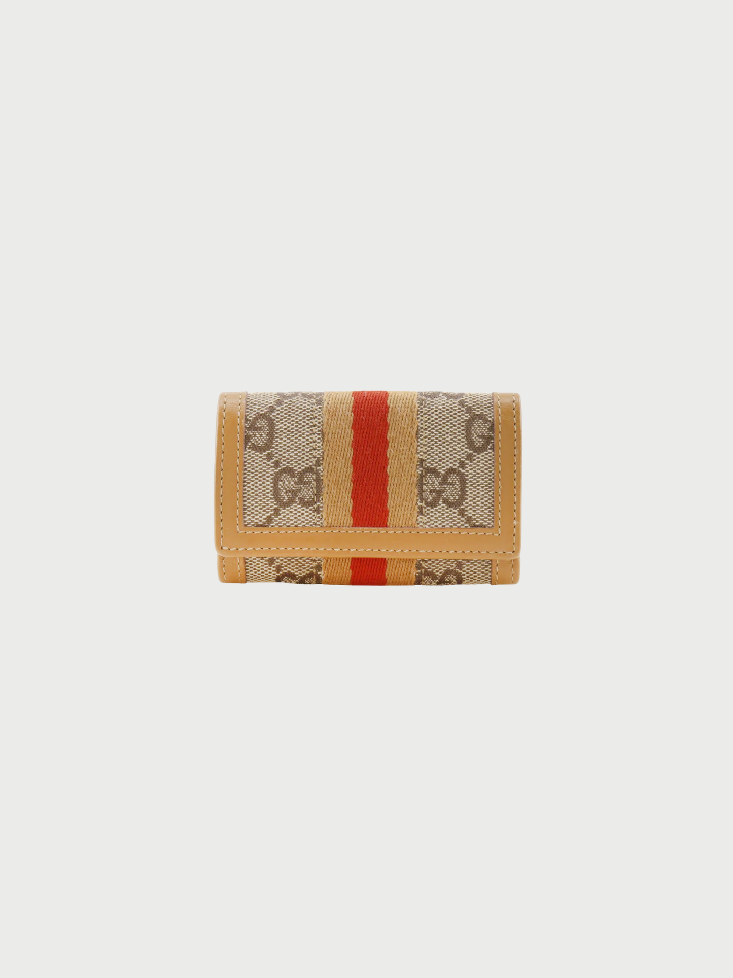 Gucci 2000s Beige GG Canvas Key Case