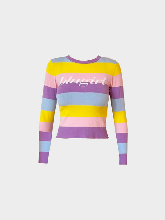 Blumarine 2010s Blugirl Multicolor Striped Sweater