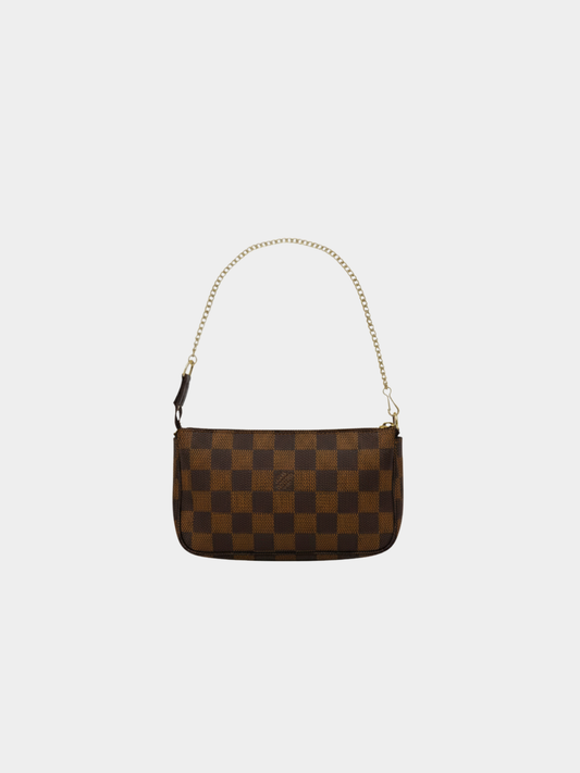 Louis Vuitton 2000s Brown Damier PVC Mini Pochette Accessoires