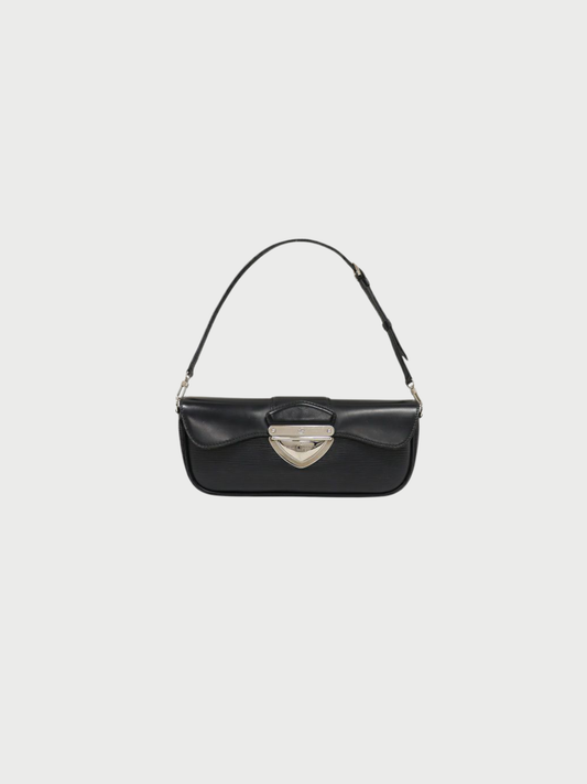 Louis Vuitton 1992 Black Epi Leather Pochette Montaigne