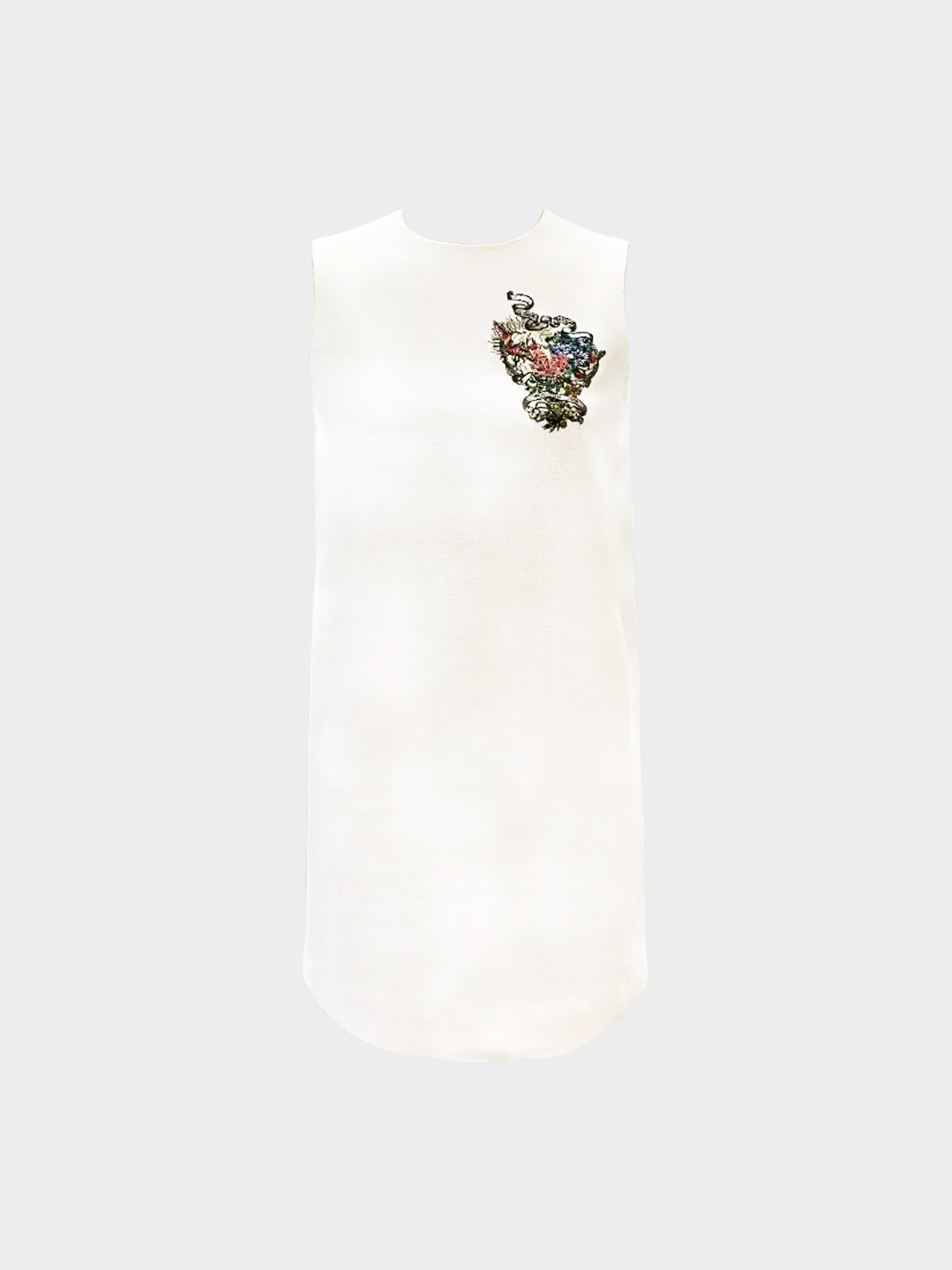 Christian Dior 2010s Ivory Wool Sleeveless Dress