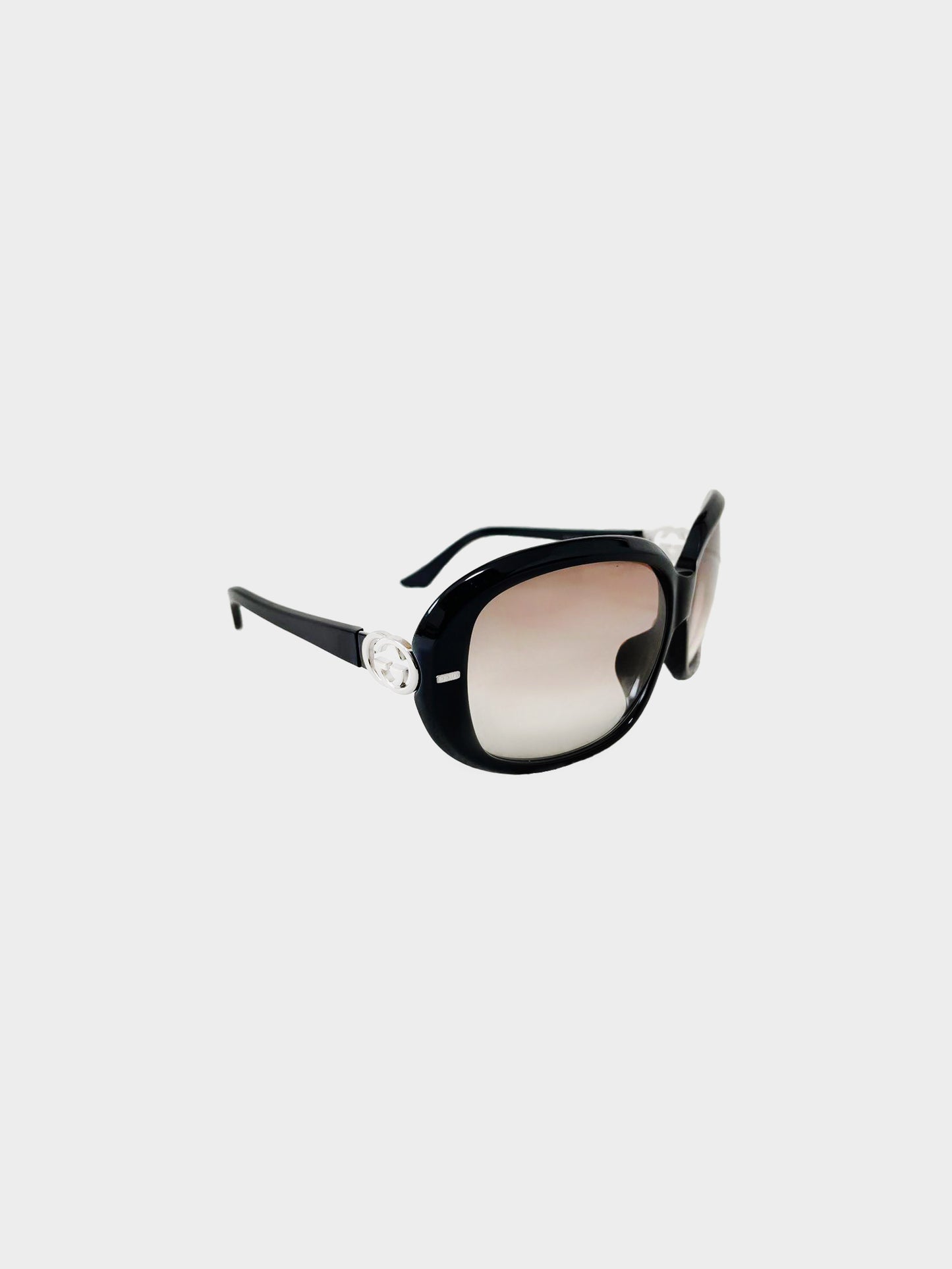 Gucci 2000s Black GG 2994 Shield Sunglasses
