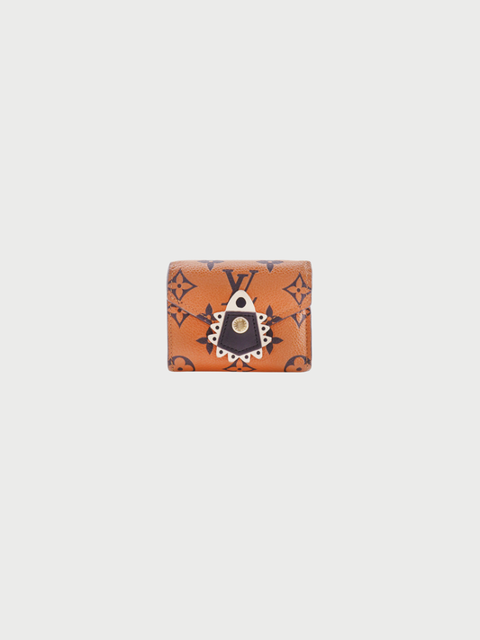 Louis Vuitton 2020 Brown Monogram Empreinte Leather Zoe Tri-Fold Wallet